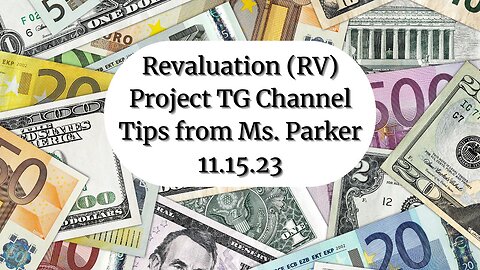 PART 1 OF 2 RV Project Help TG Channel with Ms. Parker