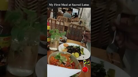 My First Meal at Sacred Lotus, Cambodia