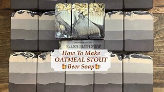 How to Make 🍺OATMEAL STOUT🍻Guinness Extra Stout Beer Soap + How to Add Silk | Ellen Ruth Soap