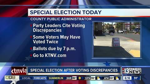 Special election taking place today