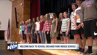 Orchard Park Middle School Select Chorus performs on 7 Eyewitness News