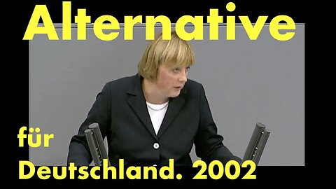 "Keine neue Zuwanderung!" Eine Parteichefin fordert eine Alternative für Deutschland. Im Jahr 2002.