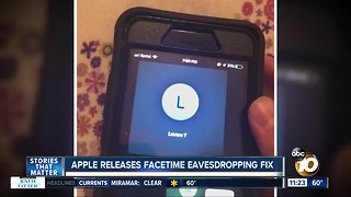 Apple releases Facetime eavesdropping fix