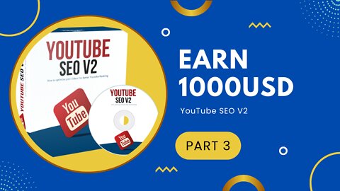 Monthly 1000 USD 🤑🤑🤑🤑🤑Youtube SEO V2 PART 3 Course