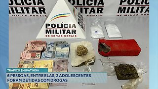 Tráfico em Ipatinga: 6 Pessoas, entre elas, 2 Adolescentes foram Detidas com Drogas.