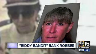 FBI: "Biddy Bandit" arrested for 3 Valley bank robberies