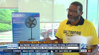 Baltimore teachers looking for fans to cool classrooms