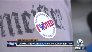 Unfilliated voters playing big role in election