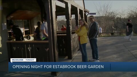 Estabrook Park opens beer garden a day early