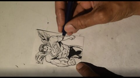 SUPERMAN!!! The Sketch Card