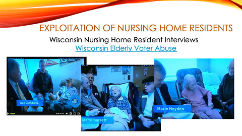 Gableman Report - Wisconsin 2020 Election Nursing Home Abuse