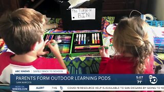 San Marcos parents form outdoor learning pods