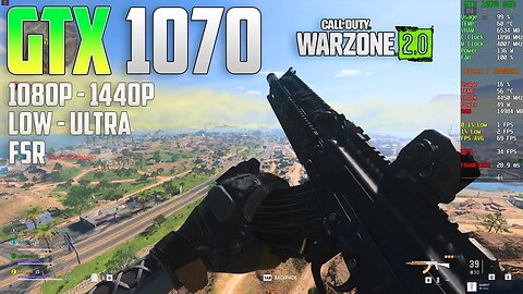 Warzone 2 Season 6 on the GTX 1070 | 1440p - 1080p | Ultra & Low | FSR