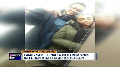 Flint area family shocked by teenager's sudden death from sinus infection