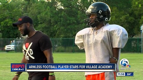 Armless football player Jamarion Styles fueled by adversity