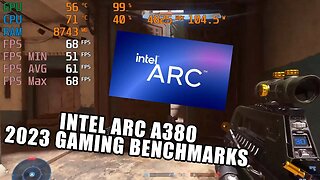 Intel ARC A380 Gaming Benchmarks April 2023