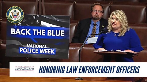 Rep. Cammack Honors LEOs During National Police Week, Leads Republican Colleagues In Special Order