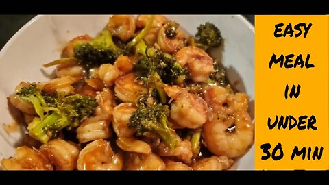 What's Cooking with The Bear? Teriyaki Shrimp with broccoli