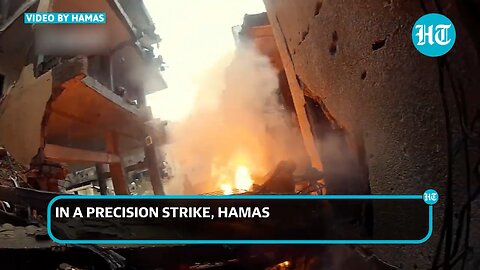 Hamas 'Blows Up Entire Israeli Unit' Along With Their Armoured Vehicle; Flaunts IDF Tags Of Soldiers