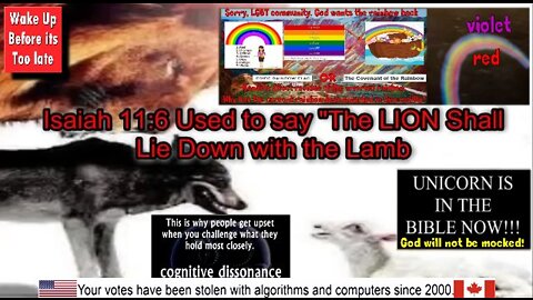 Isaiah 11:6 Used to say "The LION Shall Lie Down with the Lamb" Pt 2.