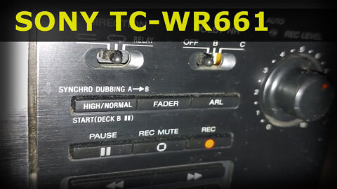 SONY TC-WR661 - vintage auto reverse double (dual) cassette deck with automatic...