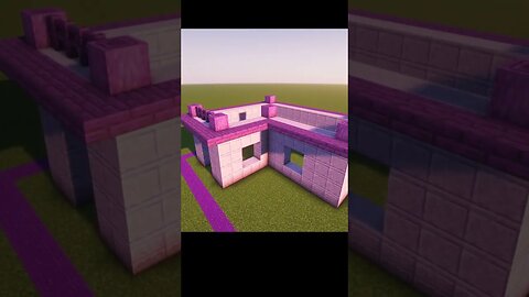 Minecraft BUT I can only build with purple!💜