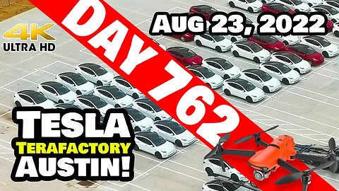 WHITE MODEL Ys HAVE TAKEN OVER GIGA TEXAS! - Tesla Gigafactory Austin 4K Day 762 - 8/23/22 - Tesla