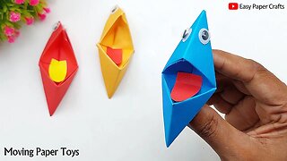 DIY Easy Paper Things - Moving Paper Toy | Handmade Paper Puppet Making | Easy Paper Crafts