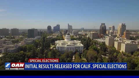 Initial Results Released For Calif. Special Elections