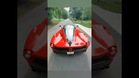 red ferrari hypercar view by Dron #shorts #supercatok #car #cleancar #cartok #supercar