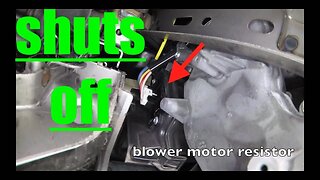 FAN [shuts off] BLOWER motor resistor Replacement Nissan Versa√ fix it angel