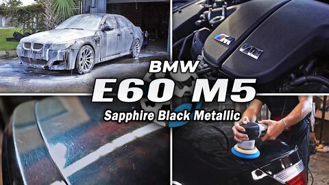 BMW E60 M5 | A V10 Sapphire Black Metallic Masterpiece of a Car | Correction & Ceramic Coating