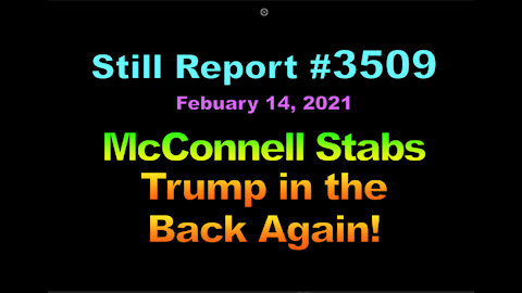 McConnell Stabs Trump in the Back Again, 3509