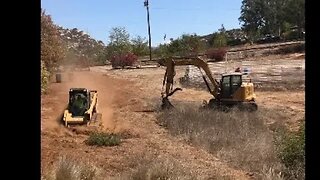 CAT 299D Track Loader Collecting DG for Bank Building DIY in 4D