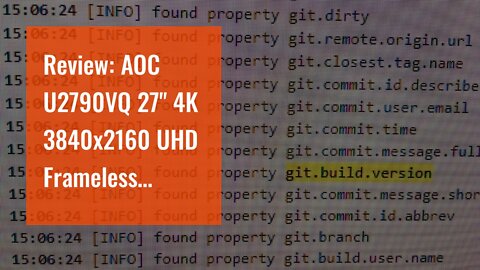 Review: AOC U2790VQ 27" 4K 3840x2160 UHD Frameless Monitor, IPS, 5ms, 1 Billion+ Colors, 108% s...