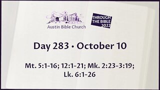 Through the Bible 2022 (Day 283)