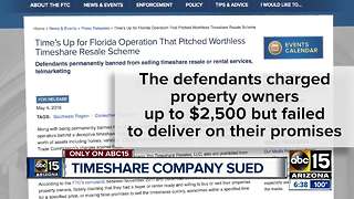 Timeshare company sued, accused of charging customers more than advertised