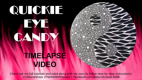 Quickie Eye Candy Video: Yin and Yang Zebra Style Painting Tutorial