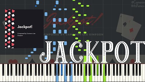 Cameron Lee Simpson - Jackpot 2022 (Novelty Ragtime Piano Synthesia) [Modern Ragtime Submission #1]