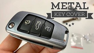 Gray Aluminum Metal Car Key Fob Cover Review