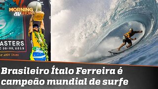 Brasileiro Ítalo Ferreira é campeão mundial de surfe