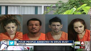 Four people arrested in drug bust