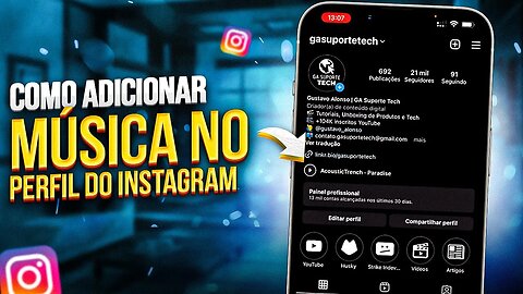 Como ADICIONAR MÚSICAS no PERFIL DO INSTAGRAM