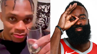 Russell Westbrook Reacts After News He Requested A Trade AWAY From Harden, Rockets Breaks Internet