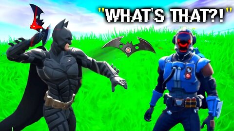 I Trolled Him With NEW Batman Batarang.. (Fortnite)