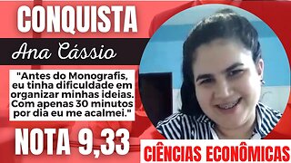 Monografis #179 | Conquista | ANA CÁSSIA | CIÊNCIAS ECONÔMICAS | NOTA 9,33