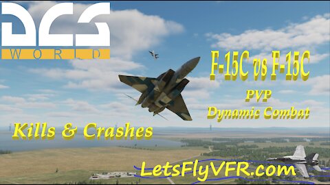 DCS World PVP F 15 Eagle GUNS KILLS Crashes & Bingo Escapes | F-15 Eagle Online Gameplay | Awesome