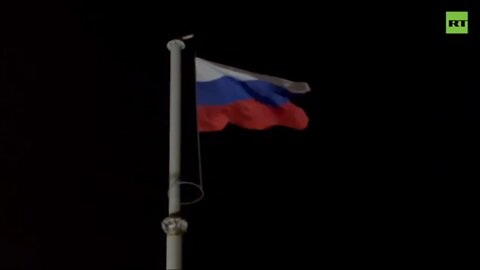The Russian flag was raised over Victory Square in Melitopol
