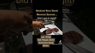 Reverse seared Steak #steak #meatlover #grill #grilling #eat #medium #rare #howto #explained