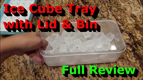 Ice Cube Tray with Lid and Bin - Full Review - Great Ice Bin